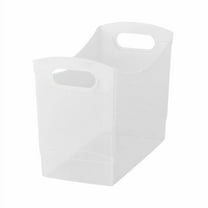 Narrow Plastic Utility Storage Organizer Bin, Clear