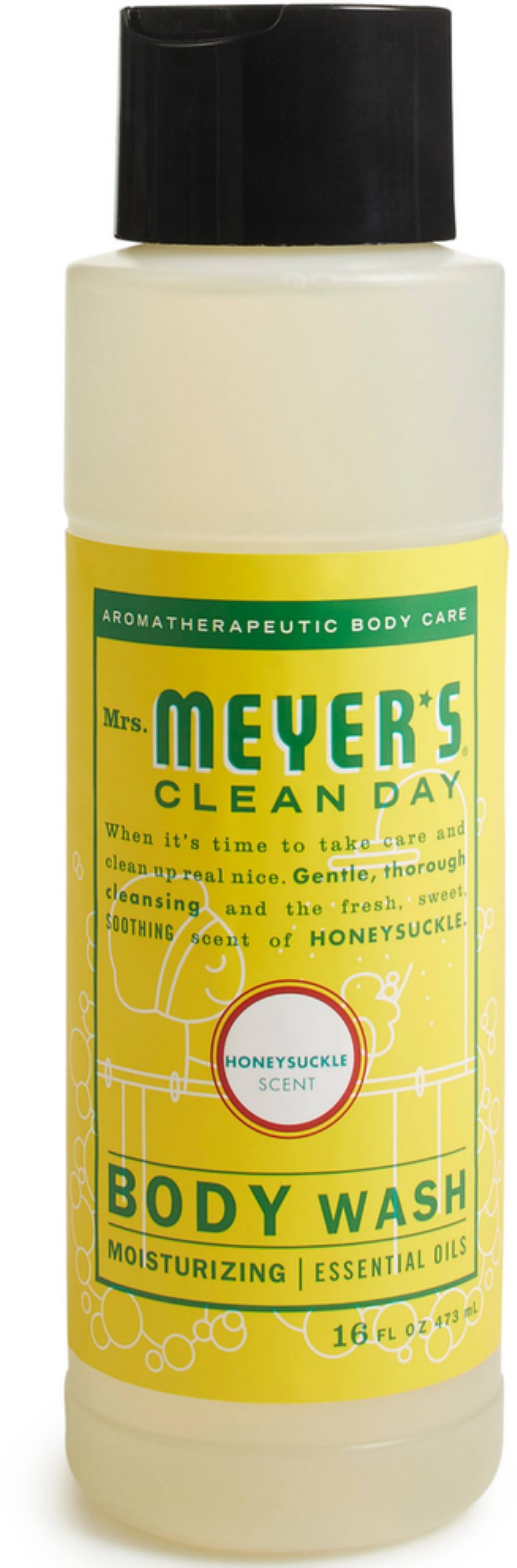 3 Pack Mrs Meyers Clean Day Body Wash, Honeysuckle Scent 16 oz