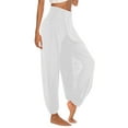 thumbnail image 3 of Pantalones Harén con Abertura Alta para Mujer, Pantalones Harén Hippies. L, 3 of 7