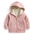 thumbnail image 7 of Ulanda Teen Girls Oversiezd Zip Up Sweatshirts Cute Fleece Kids Hoodies Youth Long Sleeve Fleece Active Sport Jacket Coat (Pink, 7-8 Years), 7 of 7