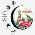 thumbnail image 6 of Kll Merry Christmas 1 Tire Cover,Universal Wheel Tire Cover For Trailer, Rv, Suv, Truck,Camper And Many Vehicle,(15 Inch), 6 of 7