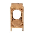 thumbnail image 4 of bali & pari Ramona 1-Shelf Modern Rattan Console Table in Light Honey Brown, 4 of 9
