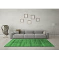 thumbnail image 3 of Ahgly Company Indoor Round Solid Emerald Green Modern Area Rugs, 7' Round, 3 of 4