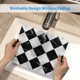 thumbnail image 5 of Marble Check Diagonal Black White Gaming Mouse Pad 10 x 12 inch Rectangle Computer Mousepad Mat Non-Slip Rubber Base for Office Laptop PC, 5 of 6