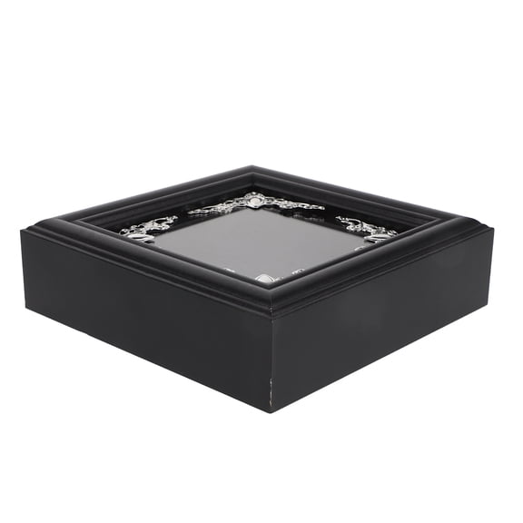 FENGGUIQU 1Set Black Wooden Shadow Box Frame for Butterfly Specimen Display with Clear Panel and Easy Specimen Change
