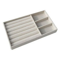 Durable Jewelry Tray Organizer Space Saving Large Capacity Stackable Bracelet Display Holder for Necklace Bangles Earrings Bracelet Brooch , Style A