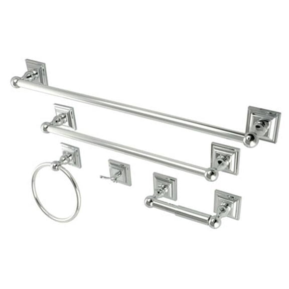 Bathroom Accessory Combo, Polished Chrome