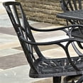 thumbnail image 3 of Homestyles Grenada Aluminum Outdoor Swivel Rocking Chair in Charcoal, 3 of 18