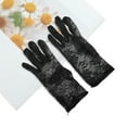 thumbnail image 5 of Unique Bargains 1 Pair Sunblock Mittens Floral Lace Sun Block Driving Gloves for Women Black, 5 of 5