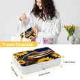 thumbnail image 5 of Crocodile Portable PU Leather Necklace Holder with Removable Compartment and Jewelry Boxes, Earring Holder, Bracelet Holder., 5 of 6