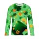 thumbnail image 4 of Blusas y camisas de manga larga con cuello redondo para hombre. Camiseta deportiva estampada para San Valentín. Camiseta de manga larga con cuello redondo. Blusas de licra para hombre., 4 of 5