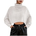 thumbnail image 2 of EGNMCR Chandails pour Femmes Grande Taille Col Rond Décontracté Manches Longues Imprimé, Cadeaux pour Femmes, 2 of 4