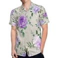 thumbnail image 4 of High Quality Hawaiian Shirts for Men Short Sleeve Aloha Beach Shirt Floral Summer Casual Button Down Shirts Blouses 47KAXP, 4 of 7