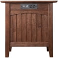 thumbnail image 4 of AFI Nantucket Solid Wood Charger End Table in Burnt Amber, 4 of 8