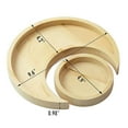 thumbnail image 5 of ZPAQI Moon for Sun Serving Tray Wooden Rustic Tableware Dessert Dish Holder Centerpiece Jewelry Plate Bowl Eid Mubarak Ramadan Party Supply, 5 of 9