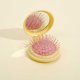 thumbnail image 2 of Soidarity Precioso peine plegable, espejo de maquillaje, masajeador para el cuidado de la cabeza del hogar, peines de plástico de forma redonda, regalo Pinceles de maquillaje y herramientas Amarillo Soidarity CE014179-01, 2 of 6