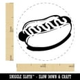 thumbnail image 2 of Hotdog Wiener Bun Ketchup Mustard Self-Inking Rubber Stamp Ink Stamper - Red Ink - Medium 1 Inch, 2 of 7