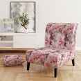 thumbnail image 2 of Designart "Ethereal Flourishing Rococo XXIII" Pink Floral Upholstered Accent Chair - Cottage Arm Chair For Living Room, 2 of 7