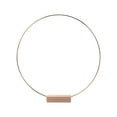 thumbnail image 3 of DIY Wreath Metal Ring With Wooden Base - Floral Arrangement for Wedding Centerpieces Table Decor and Party Ornament, 3 of 6