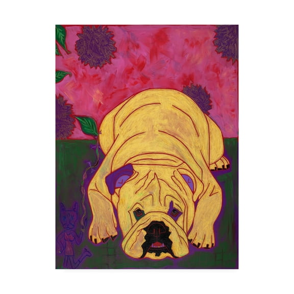 Trademark Fine Art 'Lounge Lizard' Canvas Art by Angela Bon