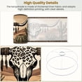 thumbnail image 4 of Lampshades 2 Pack Cow Skull Leopard Print Feathers Desert Landscape 13"x13"x10" Light Shade for Table Lamps Floor Lamp Shades Lampshade Replacement Easy Assembly, 4 of 8