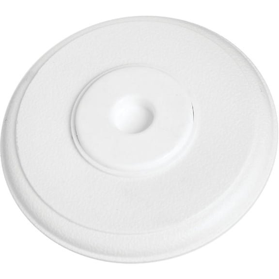 National Hardware Wall Door Stop - Durable Wall Mount Doorstop - White