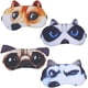thumbnail image 1 of Juego de 4 antifaces para dormir, antifaz con diseño de animales, antifaz suave y mullido para dormir, parche para descansar los ojos, antifaz nocturno, antifaz para dormir para niñas y mujeres (lindo, 1 of 5