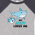 thumbnail image 4 of Inktastic My Aunt Loves Me with Cute Sharks Boys or Girls Baby Bodysuit, 4 of 5
