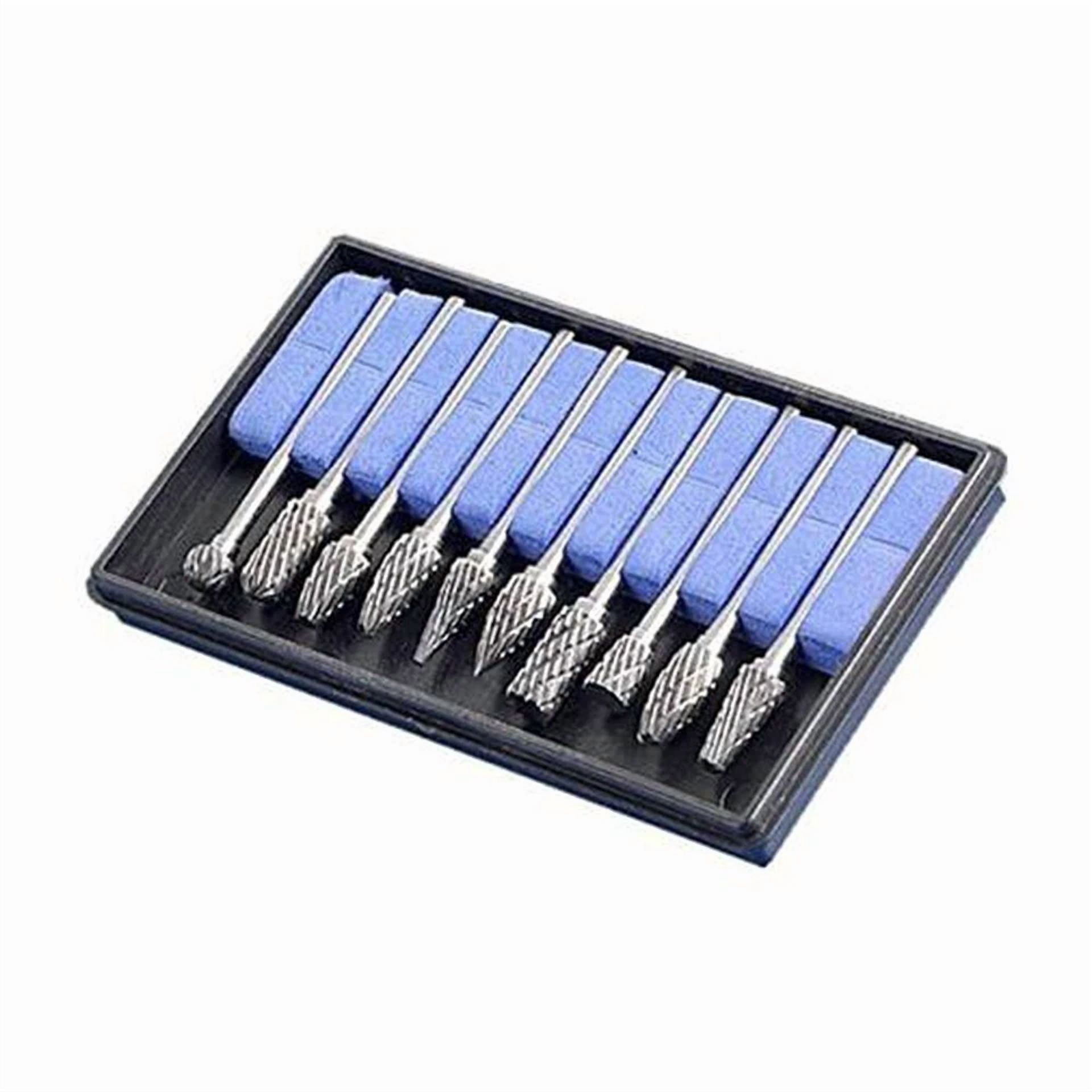 CRESTIN- 10X Tungsten Steel Solid Carbide Burrs For Dremel Rotary Bit Accessories Tool Oy