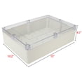 thumbnail image 3 of Caja de Conexiones de ABS, Caja Estanca IP65 Impermeable, Caja Instrumentos Eléctrica con Tapa Clara para Proyectos Eléctricos, 380x260x105mm, 3 of 6