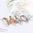 thumbnail image 5 of Colorful Crystal Climber Earrings for Women Cubic Zirconia Diamond Hoop Earrings Dangle Studs Statement Earrings Fashion Jewelry Gifts, 5 of 11