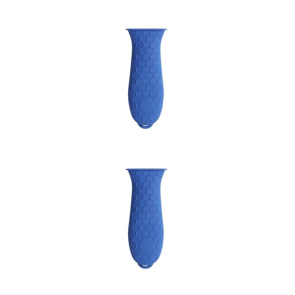 Cubierta de la manija de la olla Cateissary Antideslizante silicona Negro Rojo Azul