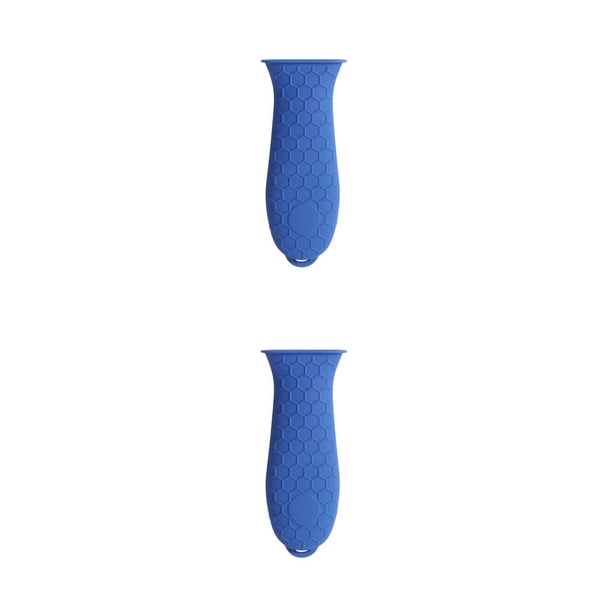 Cubierta de la manija de la olla Cateissary Antideslizante silicona Negro Rojo Azul