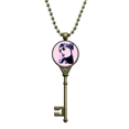 thumbnail image 1 of High Cold Woman Exquisiteness Vogue Key Necklace Pendant Tray Embellished Chain, 1 of 3