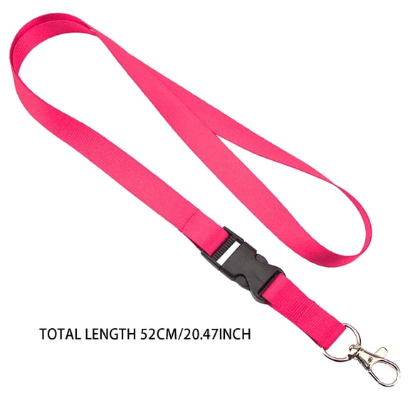 Clearance Under $3.49! 5PCS Detachable Lanyards, Breakaway Neck Straps with Metal Oval Clasp for ID Badges & Keys, Nylon, for Office & Events, (21.7inch, Assorted)