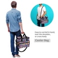 thumbnail image 4 of FORMRS Insulated Cooler Bag 24 Cans Capacity Soft Leakproof Lunch Box with Side Pockets, Yellow Wavy Plaid, 4 of 7