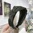 thumbnail image 2 of zttd women's cute headband alice band top knot fashion plain headband hairband a, 2 of 2