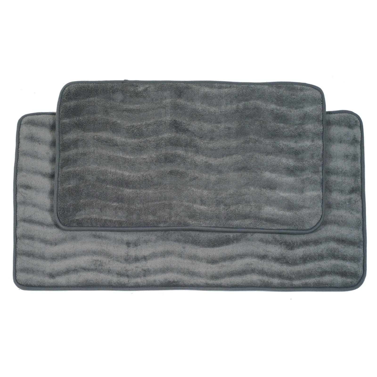 Lavish Home 2 Piece Memory Foam Bath Mat Set