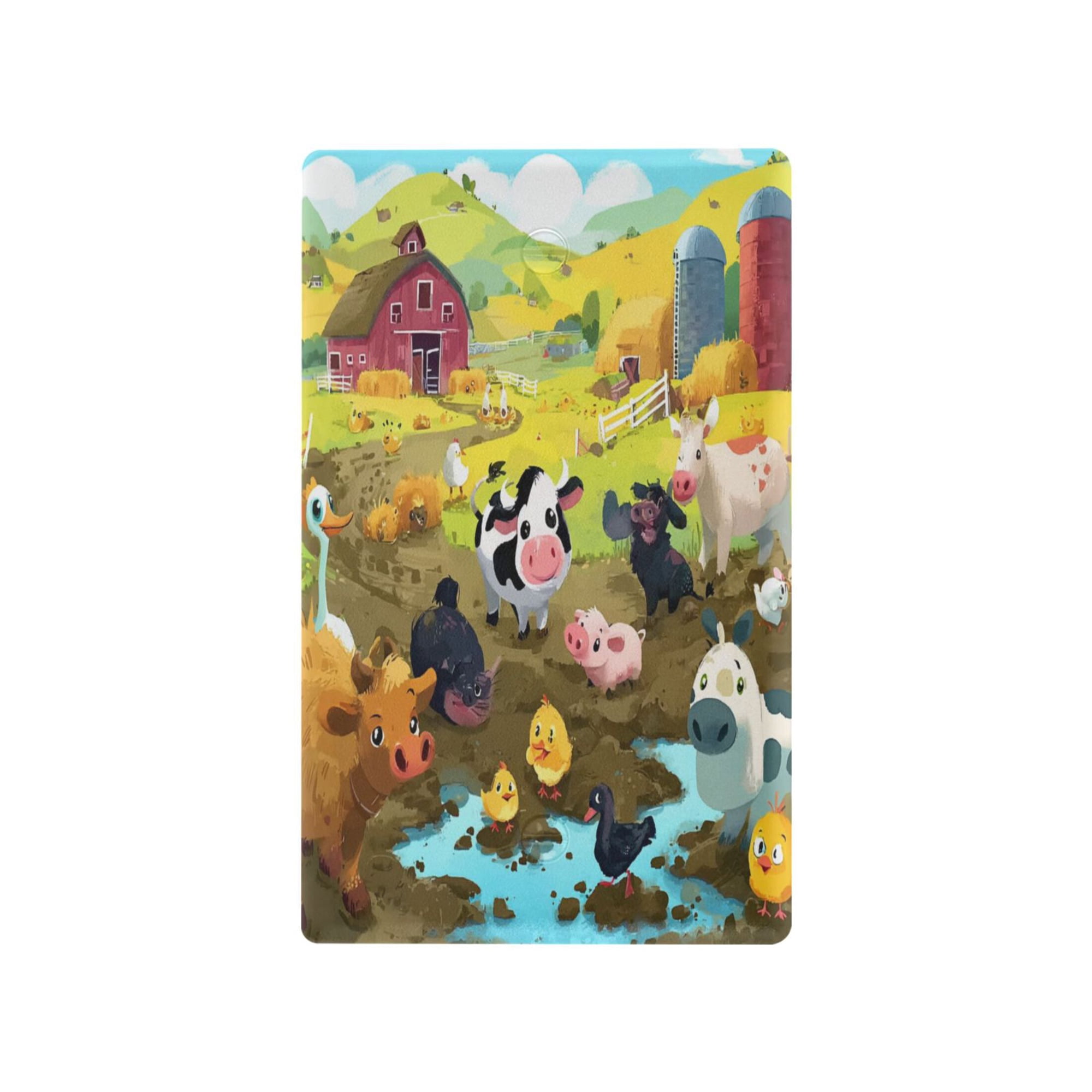 IAUYY Retardant PC Material Unused Outlet Cover Switch Plate Covers Easy DIY Installation with Screws Light Switch Cover Plate Colorful Cartoons