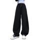 thumbnail image 4 of Cowsor Girl's Wide Leg Sweatpants High Elastic Waist Straight Leg Baggy Jogger Pants with Pocket, 4 of 7
