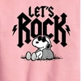 thumbnail image 2 of Peanuts - Lets Rock - Toddler And Youth Crewneck Fleece Sweatshirt, 2 of 5