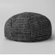 thumbnail image 2 of Gorra plana Gatsby Newsboy de lana pata de gallo para hombre, 2 of 3