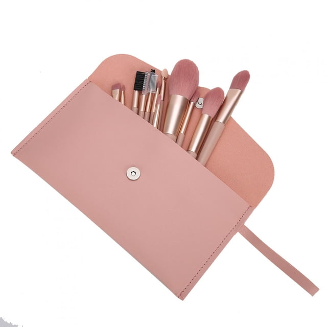 Fugacal 12 brochas cosméticas, juego de brochas de maquillaje de fibra artificial, sombra de ojos de mezcla para nias para mezclar base de mujeres Fugacal No se aplica