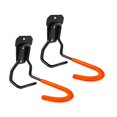 thumbnail image 2 of 2 ganchos para bicicletas para colgar vigas de pared de garaje, portátiles, ligeros, de hierro, sencillos. Naranja, 2 of 9