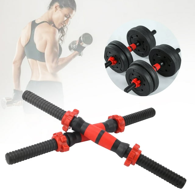 Dumbbell Bars, Durable Dumbbell Accessory Weight Lifitng Rubber Barbell Bars Anti-slip for Exercises for Training