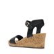 thumbnail image 3 of Sandalia DREAM PAIRS NINI-8 Negra Plataforma con Cuña 7.5 cm, 3 of 7