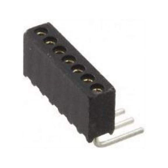 Pack of 10 851-87-007-20-001101 Connector 7 Position Socket 0.050 (1.27mm) Through Hole, Right Angle Gold : RoHS