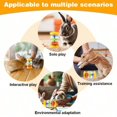 thumbnail image 5 of Multicolor Interactive Rabbit Toy - Plastic Rattle With Sound & Layered Design, 5 of 7