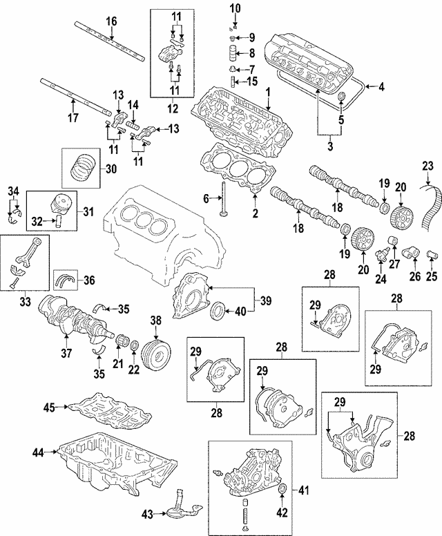 2004 Honda Pilot Engine Diagram