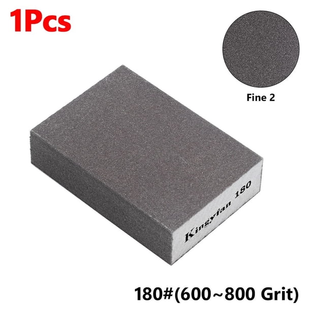 Esponja de lijado abrasiva húmeda y seca, almohadilla de arena, bloques de lijado, esponjas de limpieza con palabras, 1/6 piezas, 120-1000